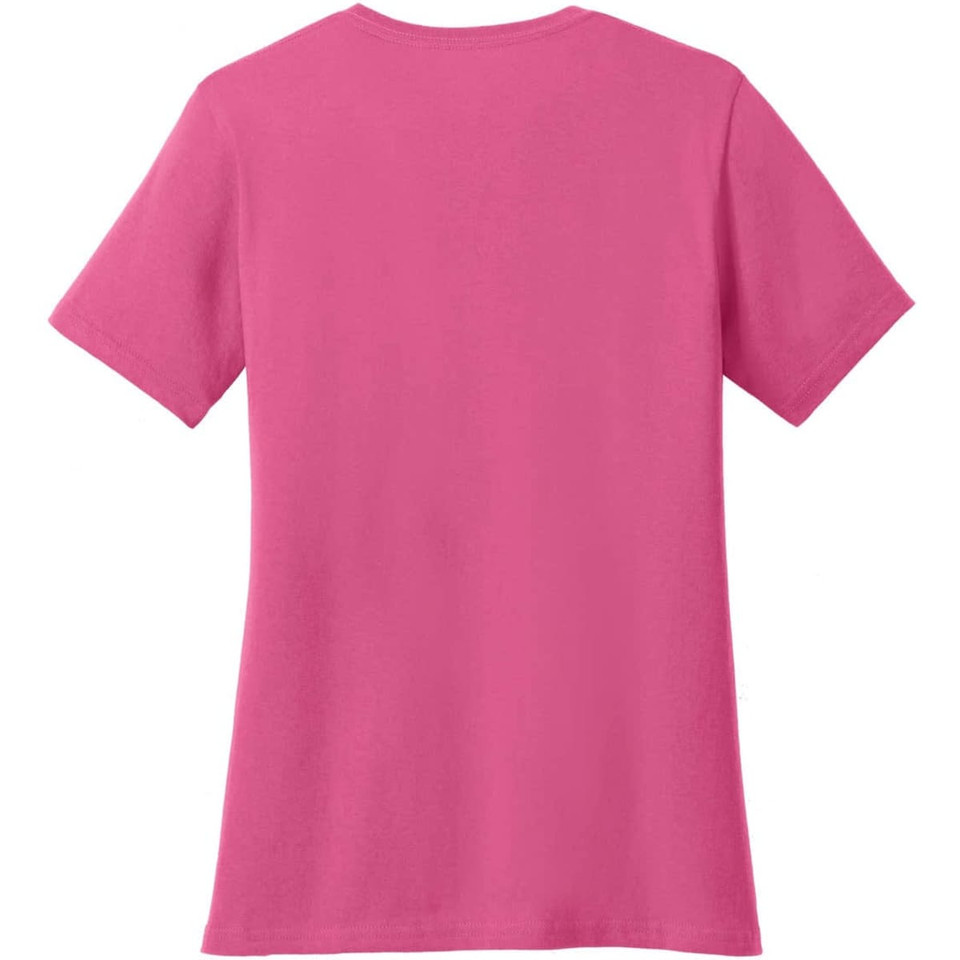 Port & Company Ladies Core Cotton V-Neck Tee