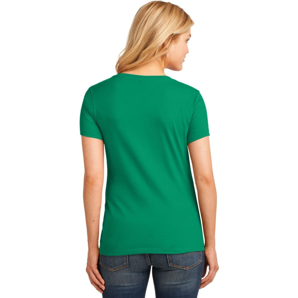 Port & Company Ladies Core Cotton V-Neck Tee