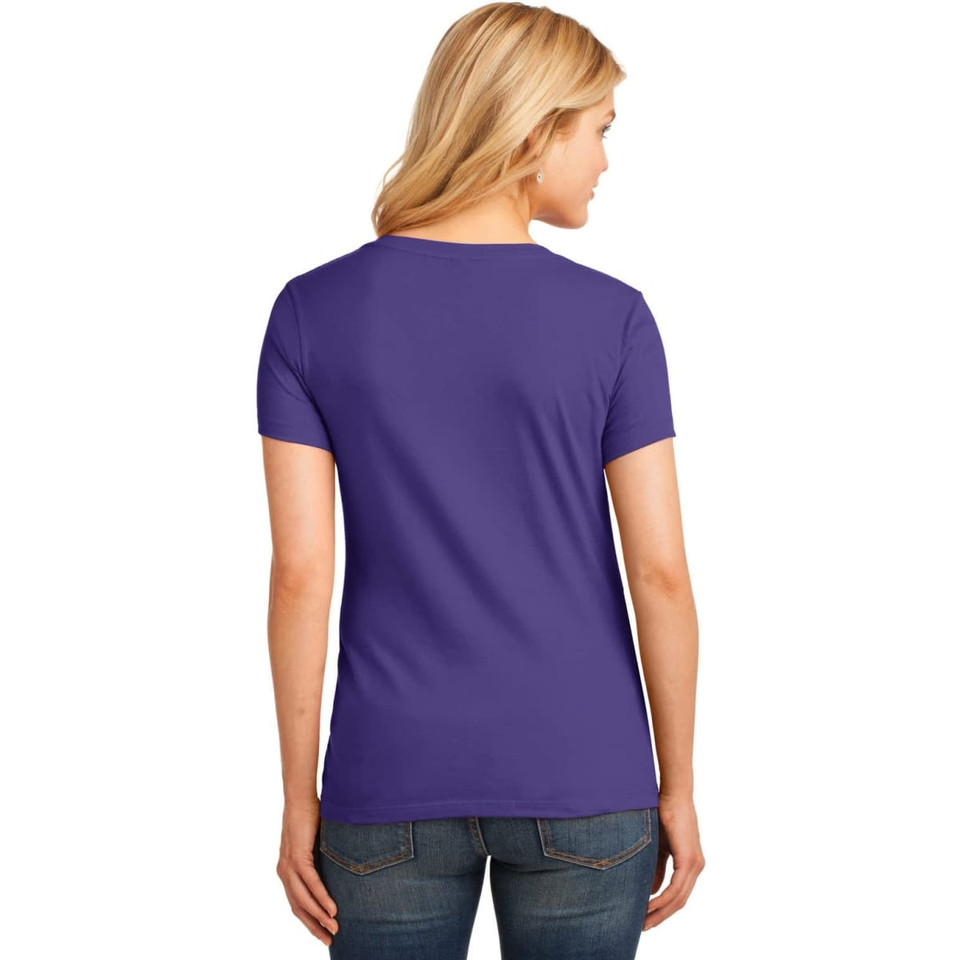 Port & Company Ladies Core Cotton V-Neck Tee