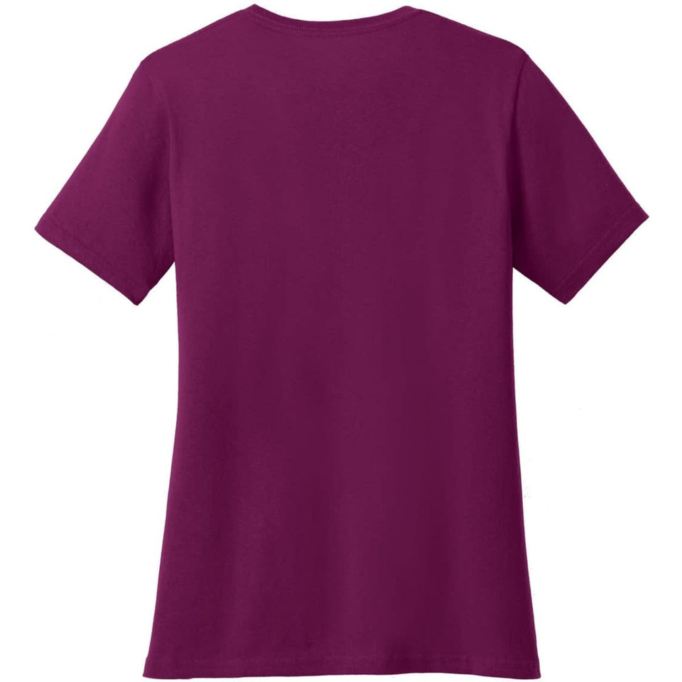 Port & Company Ladies Core Cotton V-Neck Tee
