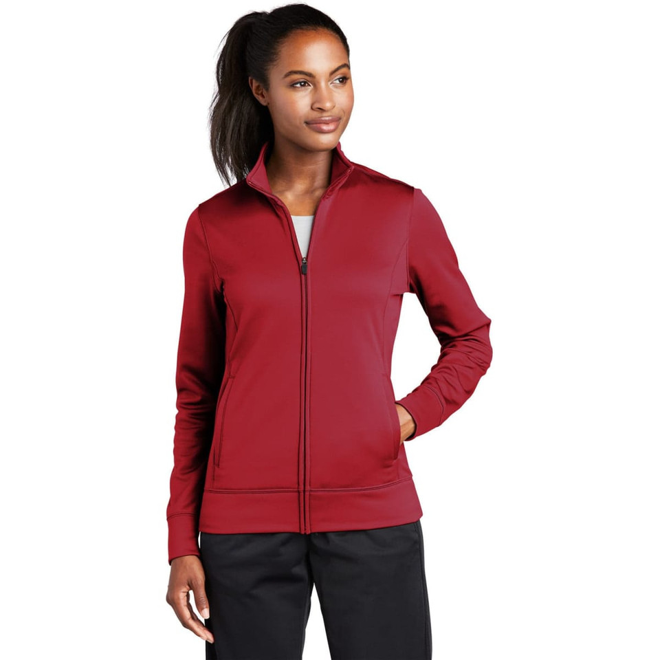 Sport-Tek Ladies Sport-Wick Fleece Full-Zip Jacket