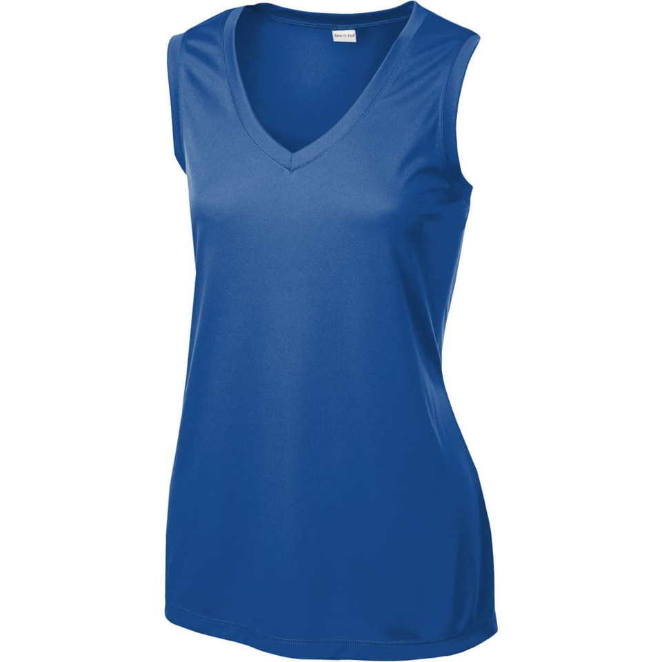 Sport-Tek Ladies Sleeveless PosiCharge Competitor V-Neck Tee