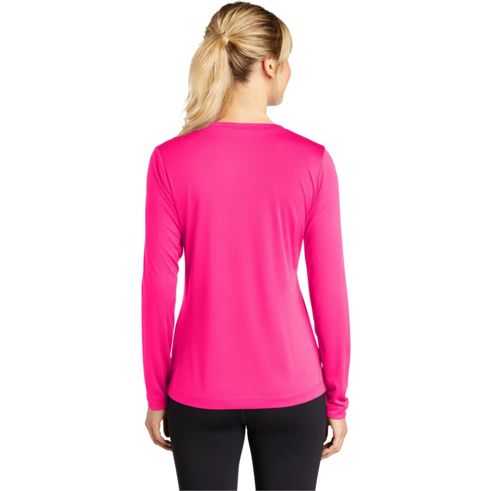 Sport-Tek Ladies Long Sleeve PosiCharge Competitor V-Neck Tee