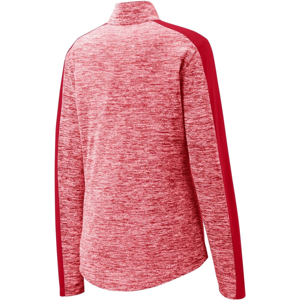 Sport-Tek Ladies PosiCharge Electric Heather Colorblock 1/4-Zip Pullover