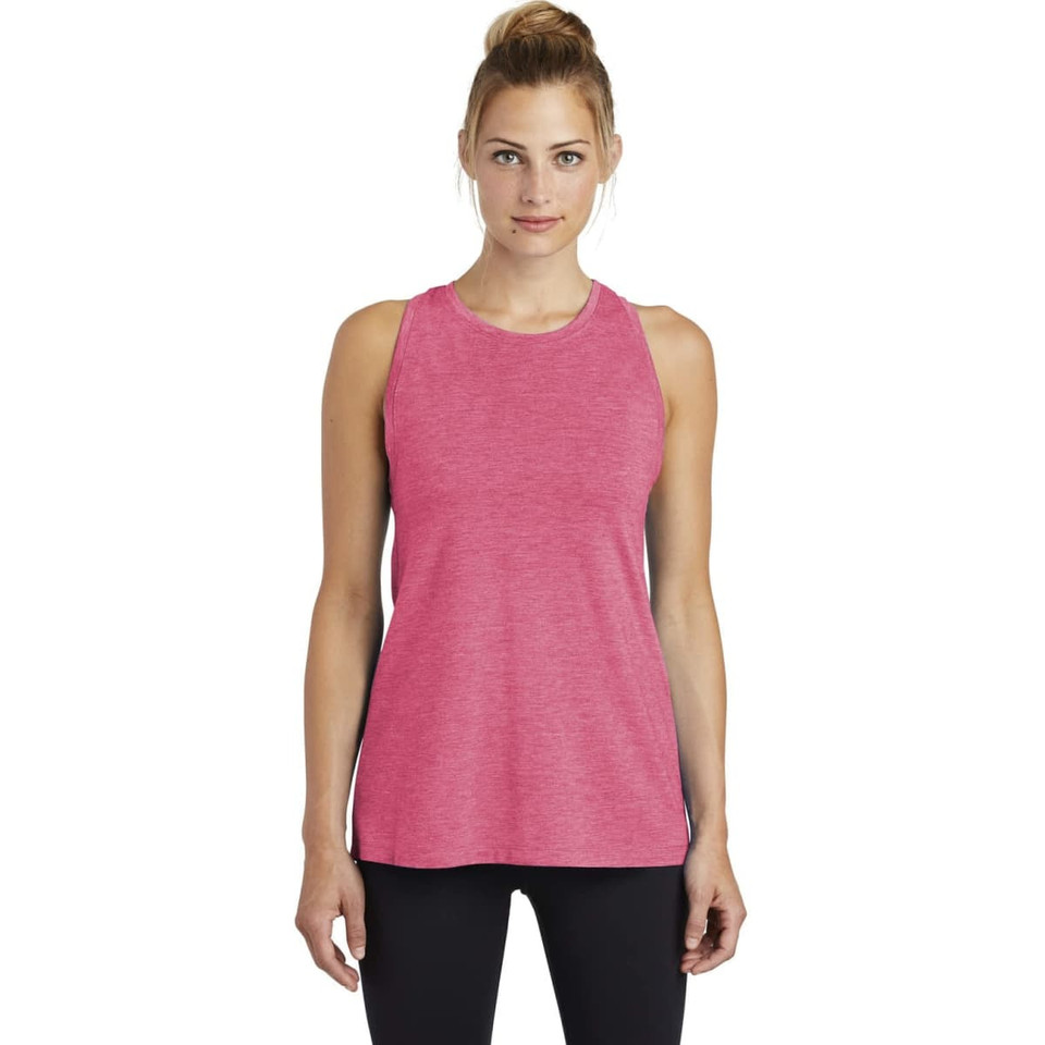 Sport-Tek  Ladies PosiCharge  Tri-Blend Wicking Tank