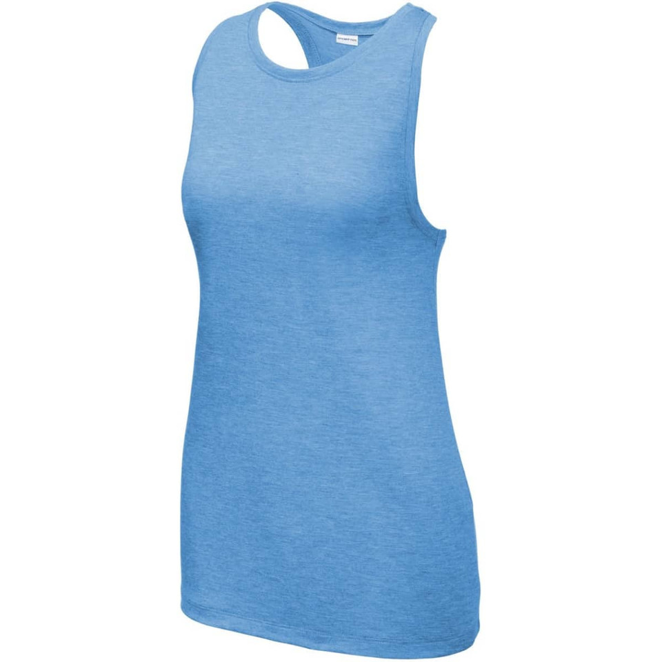 Sport-Tek  Ladies PosiCharge  Tri-Blend Wicking Tank