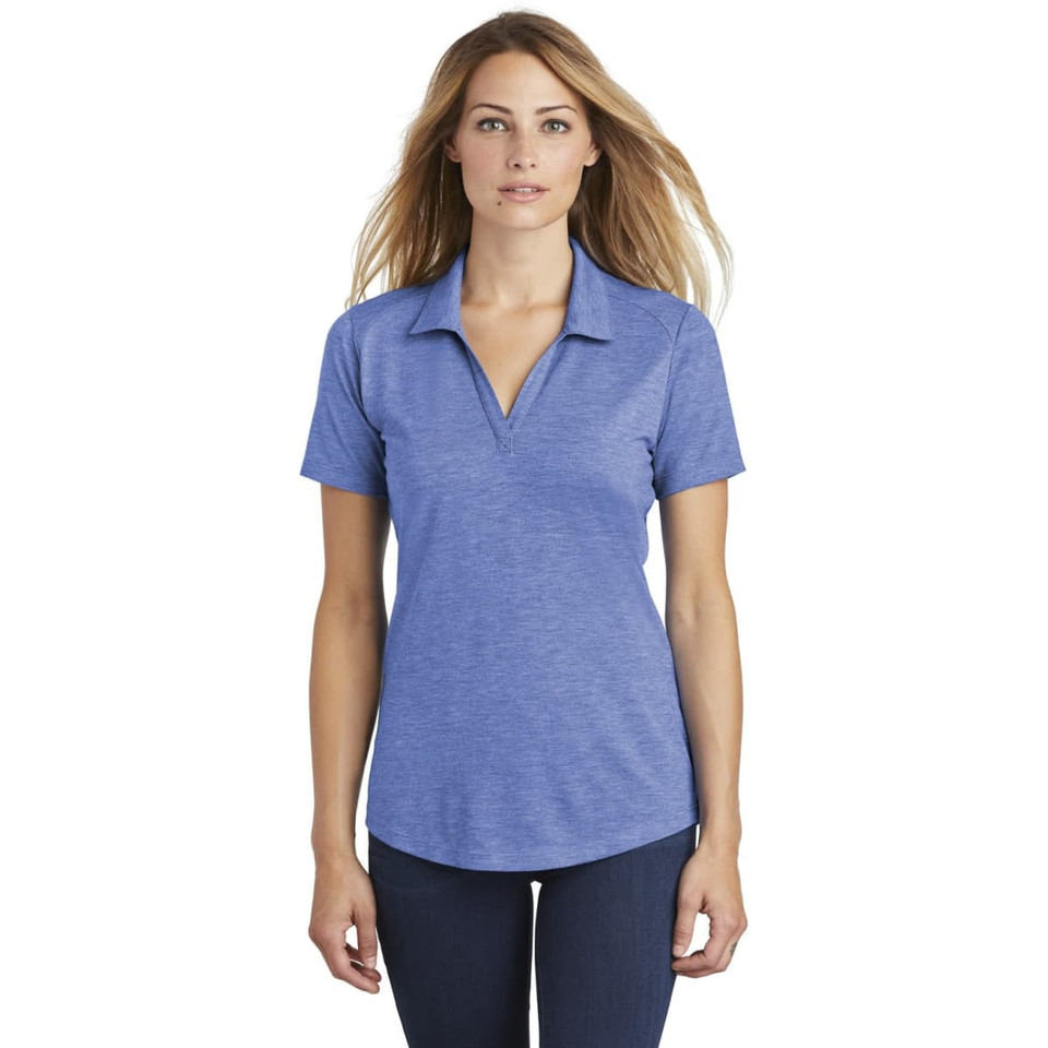 Sport-Tek  Ladies PosiCharge  Tri-Blend Wicking Polo