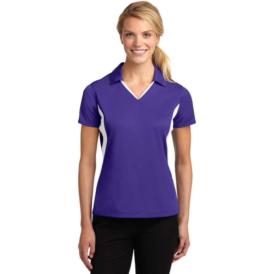 Sport-Tek Ladies Side Blocked Micropique Sport-Wick Polo