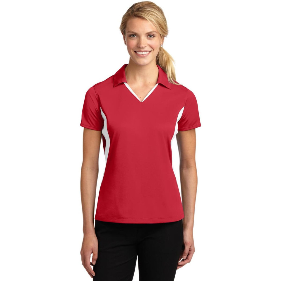Sport-Tek Ladies Side Blocked Micropique Sport-Wick Polo