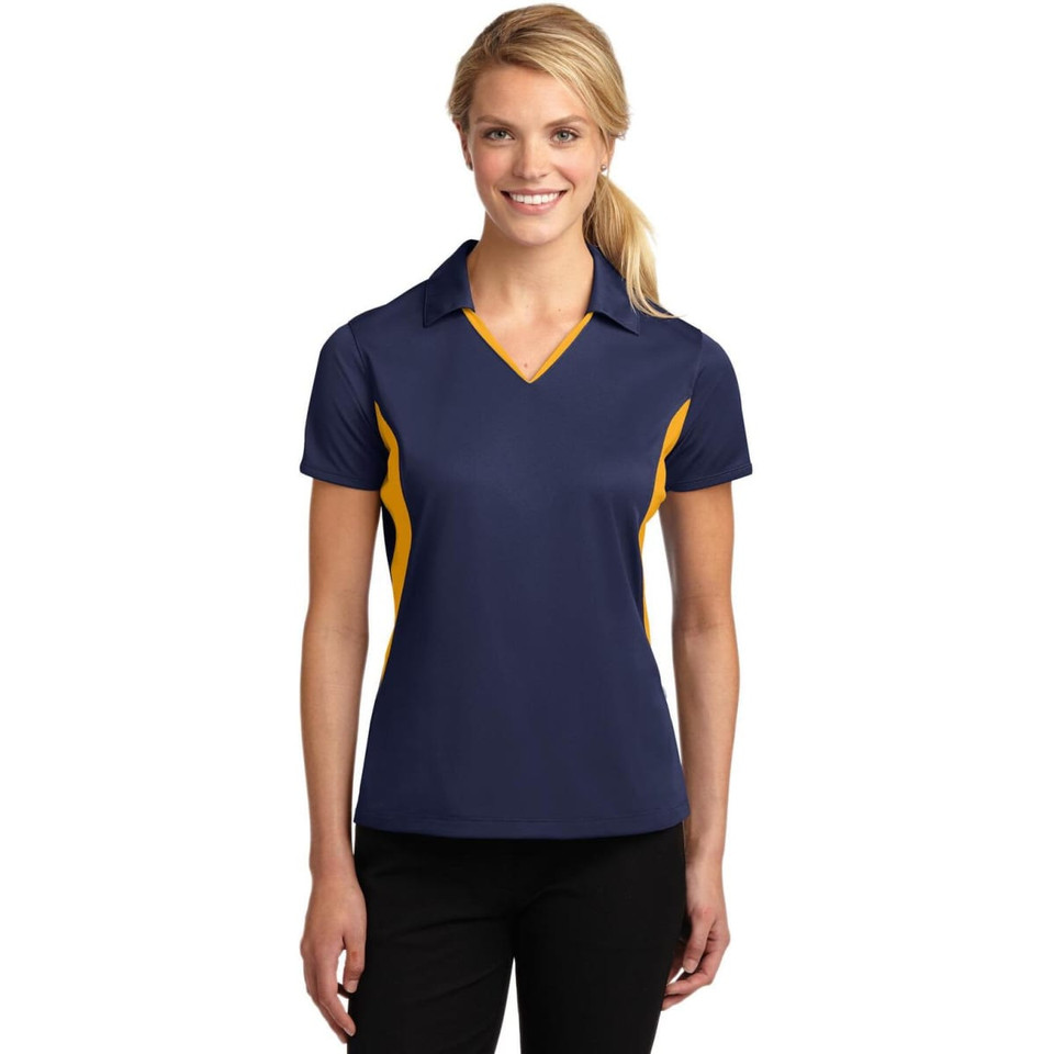 Sport-Tek Ladies Side Blocked Micropique Sport-Wick Polo