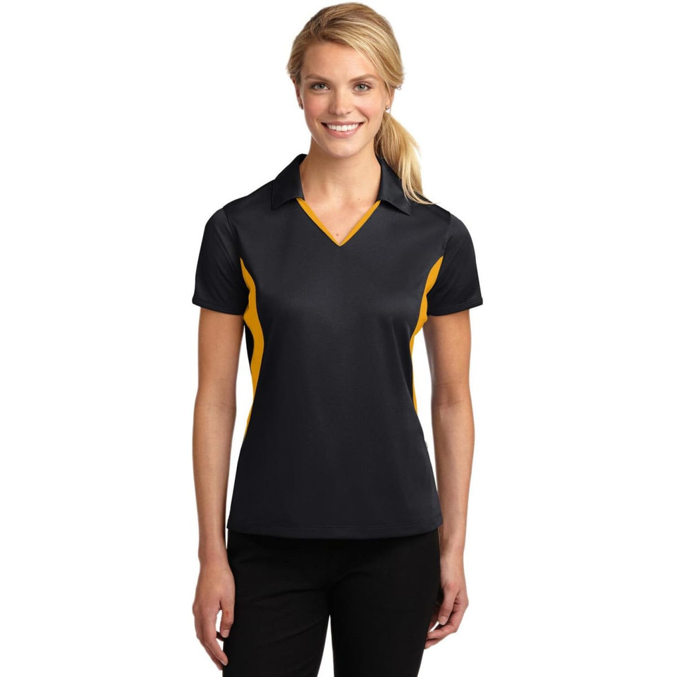 Sport-Tek Ladies Side Blocked Micropique Sport-Wick Polo