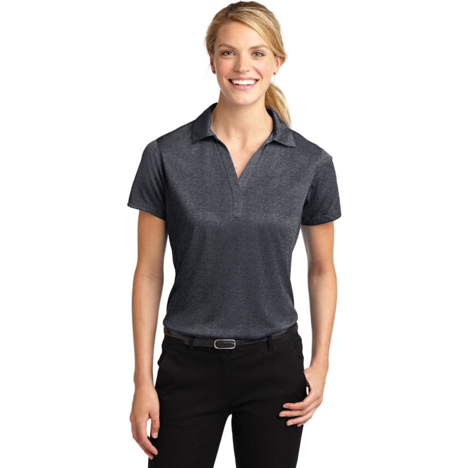 Sport-Tek Ladies Heather Contender Polo