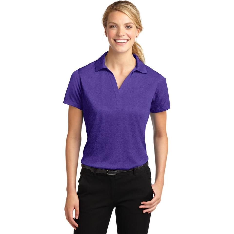 Sport-Tek Ladies Heather Contender Polo