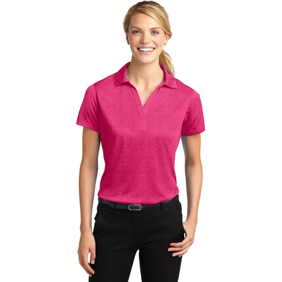 Sport-Tek Ladies Heather Contender Polo