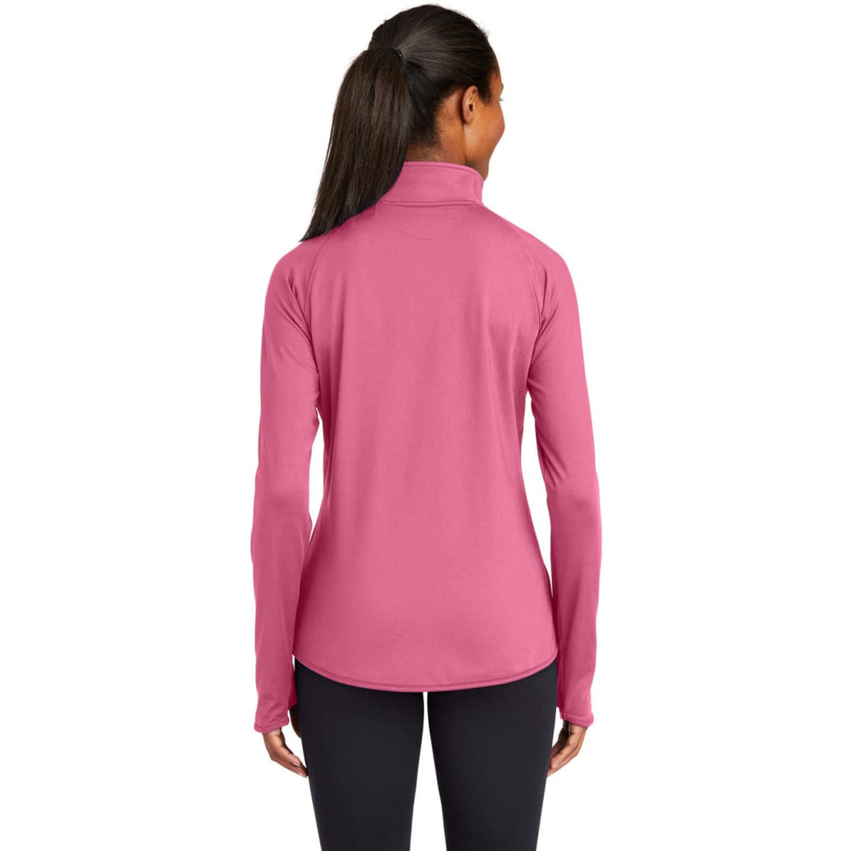 Sport-Tek Ladies Sport-Wick Stretch 1/2-Zip Pullover