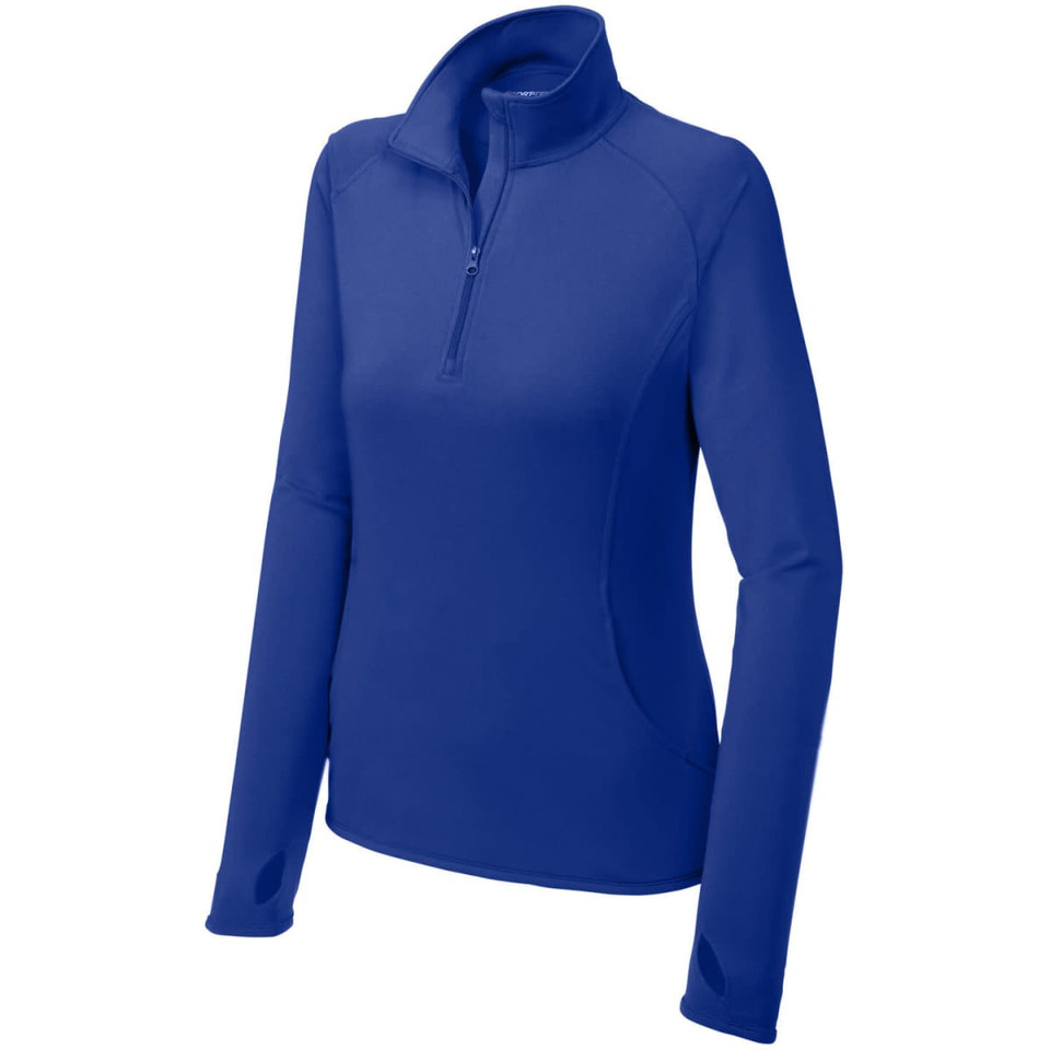 Sport-Tek Ladies Sport-Wick Stretch 1/2-Zip Pullover