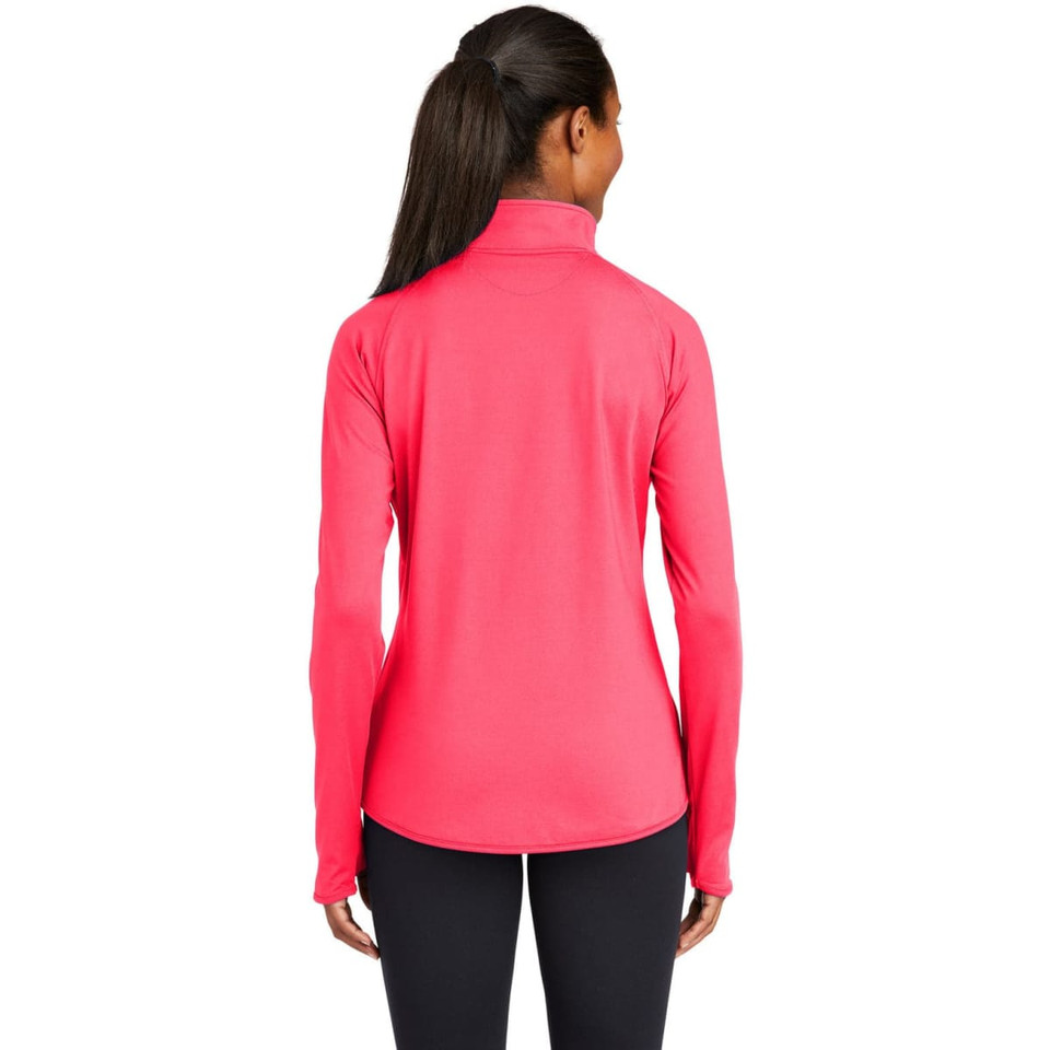 Sport-Tek Ladies Sport-Wick Stretch 1/2-Zip Pullover