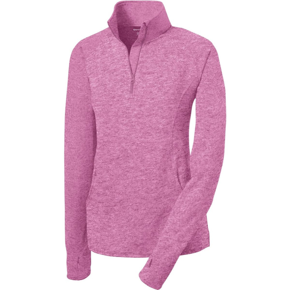 Sport-Tek Ladies Sport-Wick Stretch 1/2-Zip Pullover