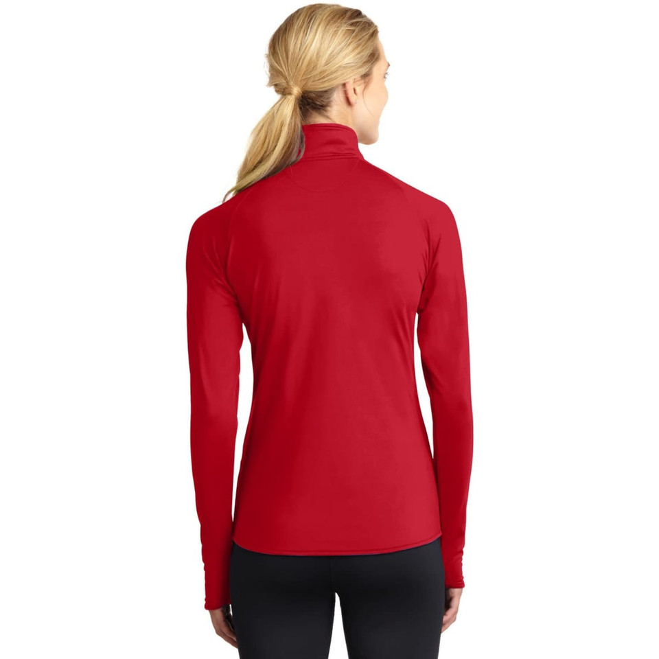 Sport-Tek Ladies Sport-Wick Stretch 1/2-Zip Pullover