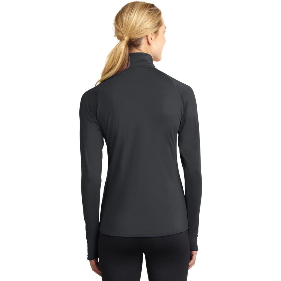 Sport-Tek Ladies Sport-Wick Stretch 1/2-Zip Pullover