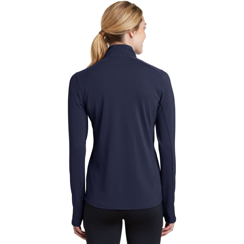 Sport-Tek Ladies Sport-Wick Textured 1/4-Zip Pullover