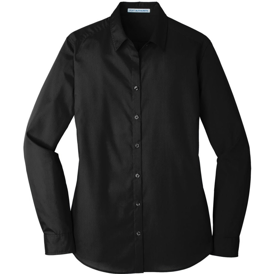 Port Authority Ladies Long Sleeve Carefree Poplin Shirt