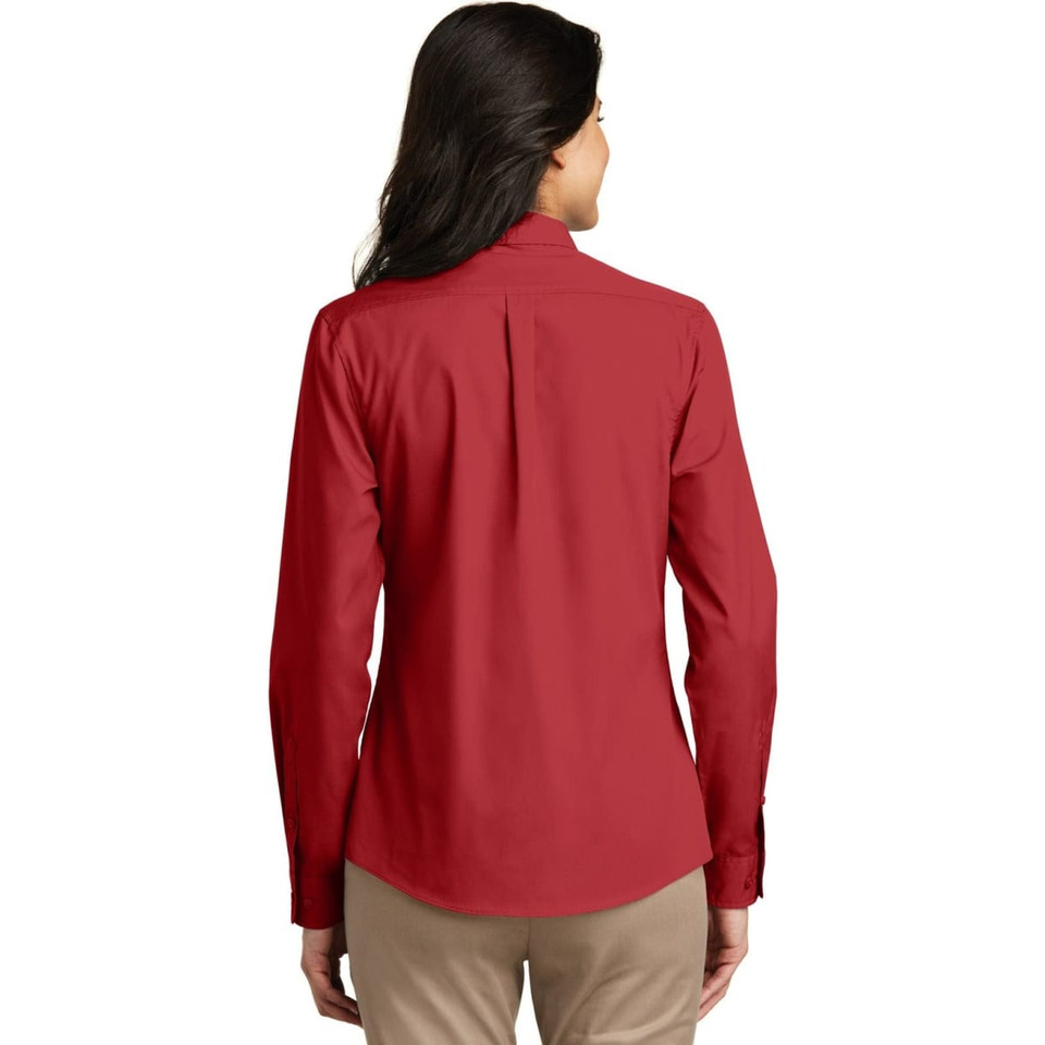Port Authority Ladies Long Sleeve Carefree Poplin Shirt