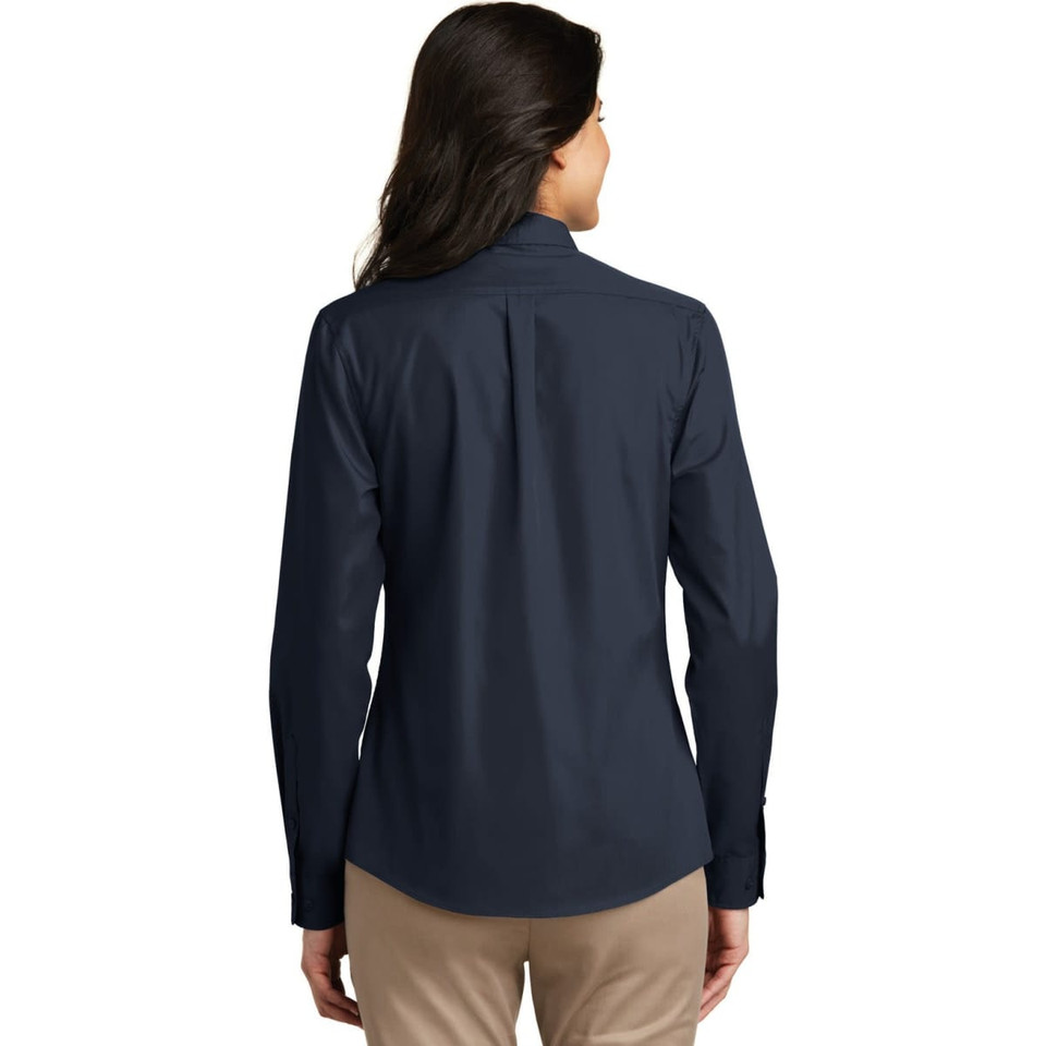Port Authority Ladies Long Sleeve Carefree Poplin Shirt