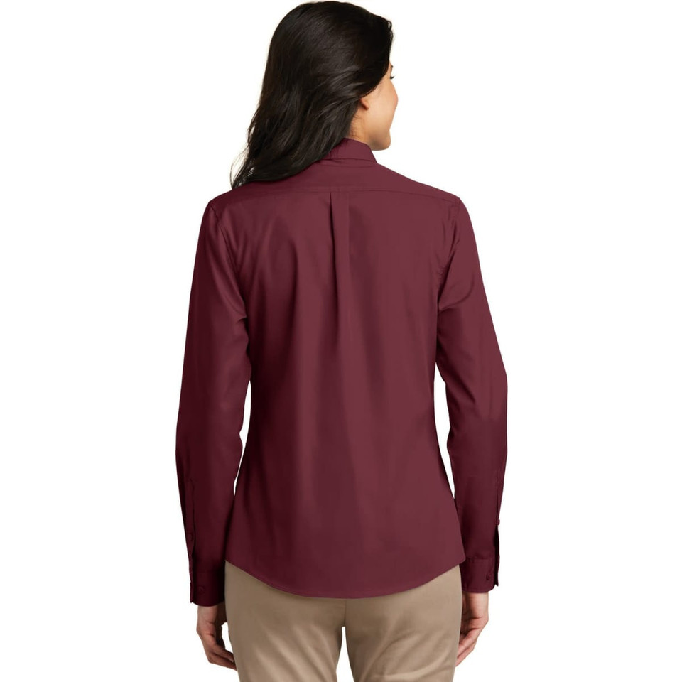 Port Authority Ladies Long Sleeve Carefree Poplin Shirt