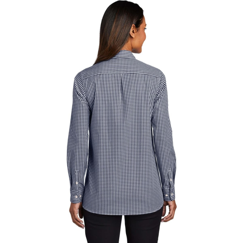 Port Authority Ladies Broadcloth Gingham Easy Care Shirt