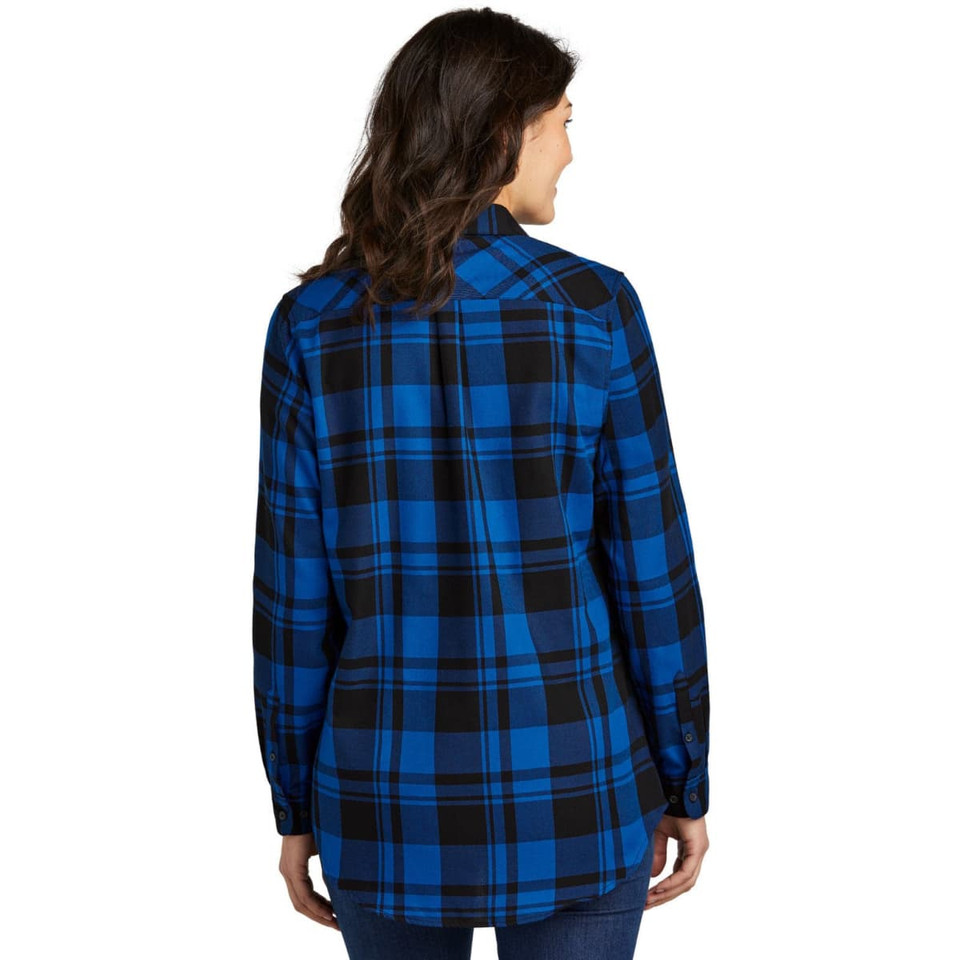 Port Authority Ladies Plaid Flannel Tunic