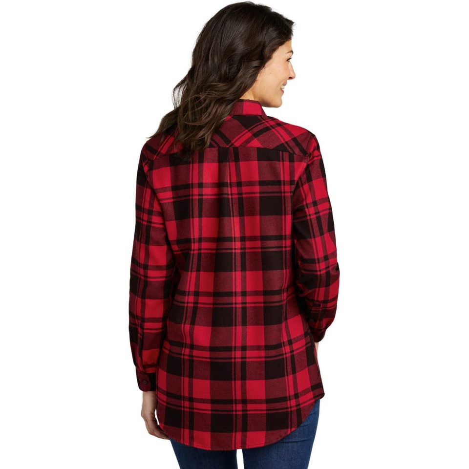 Port Authority Ladies Plaid Flannel Tunic
