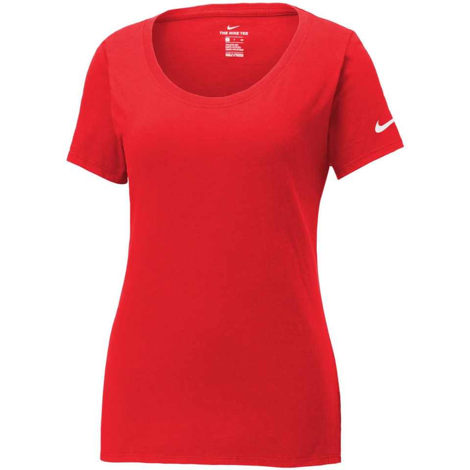 Nike Ladies Dri-FIT Cotton/Poly Scoop Neck Tee