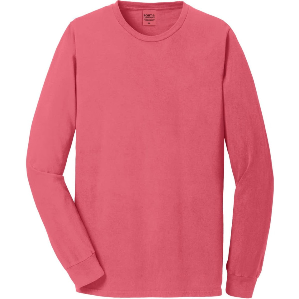 Port & Company Pigment-Dyed Long Sleeve Tee