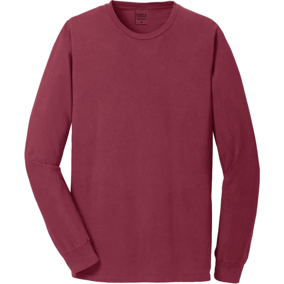 Port & Company Pigment-Dyed Long Sleeve Tee