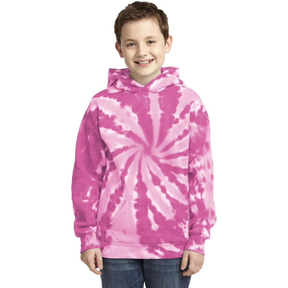 Port & Company Youth Tie-Dye Pullover Hooded Sweatshirt