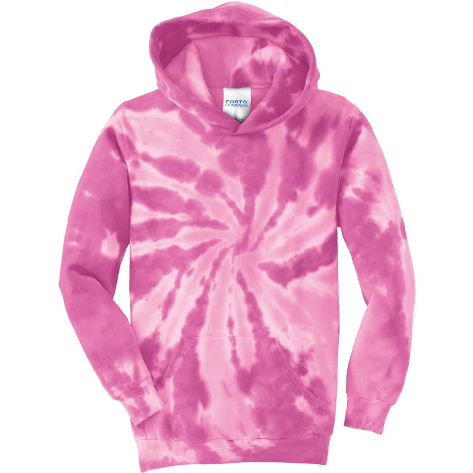 Port & Company Youth Tie-Dye Pullover Hooded Sweatshirt