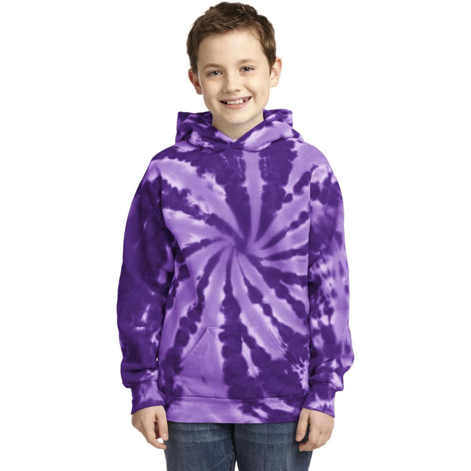 Port & Company Youth Tie-Dye Pullover Hooded Sweatshirt