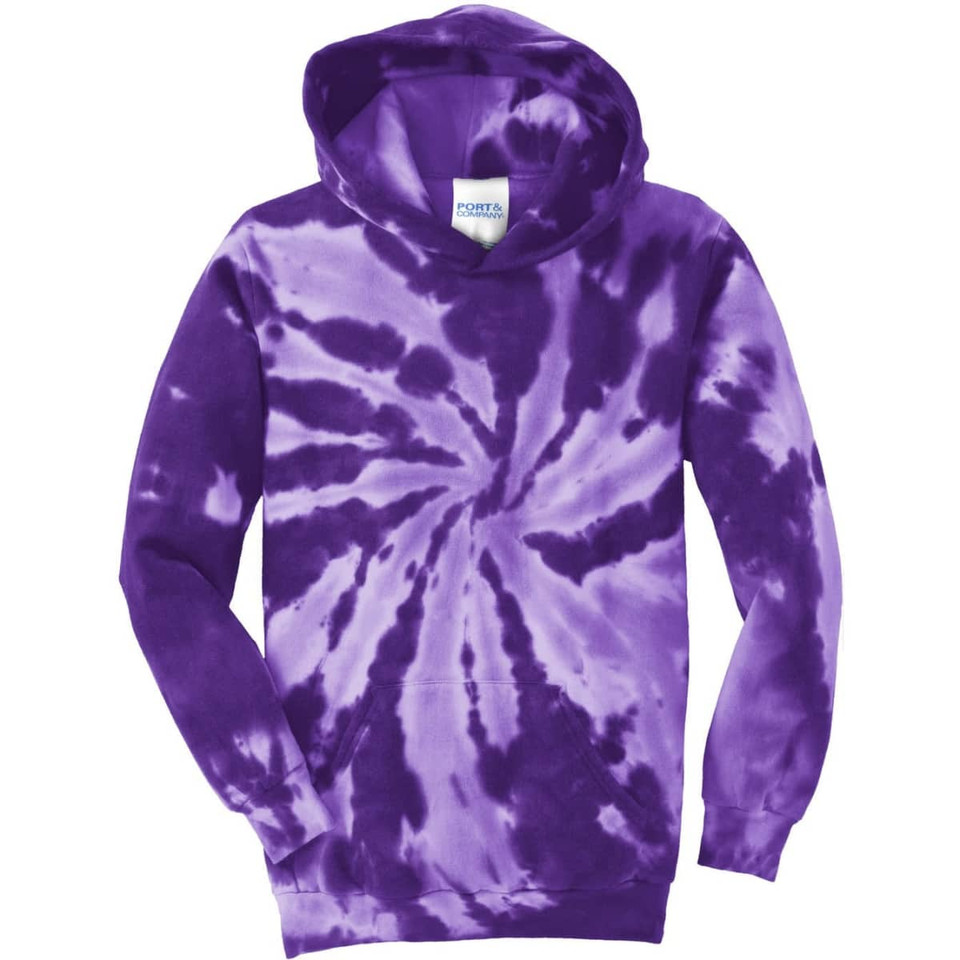 Port & Company Youth Tie-Dye Pullover Hooded Sweatshirt