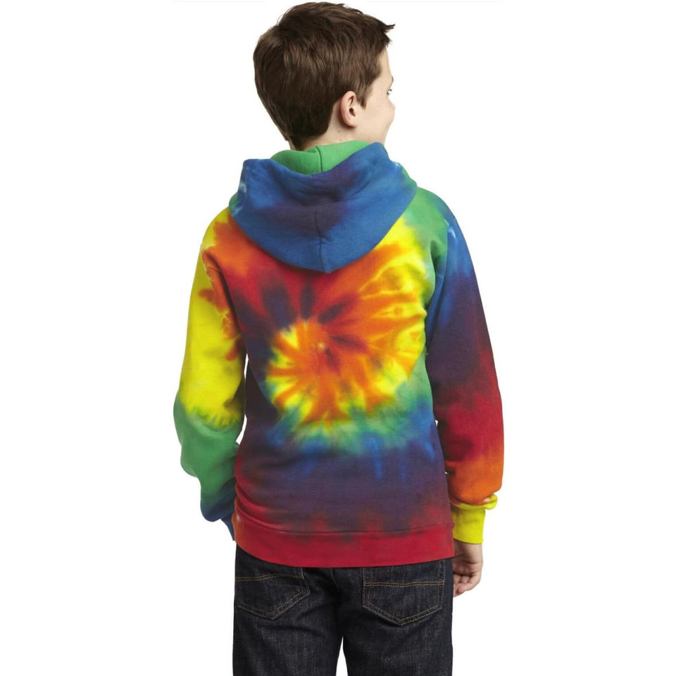 Port & Company Youth Tie-Dye Pullover Hooded Sweatshirt