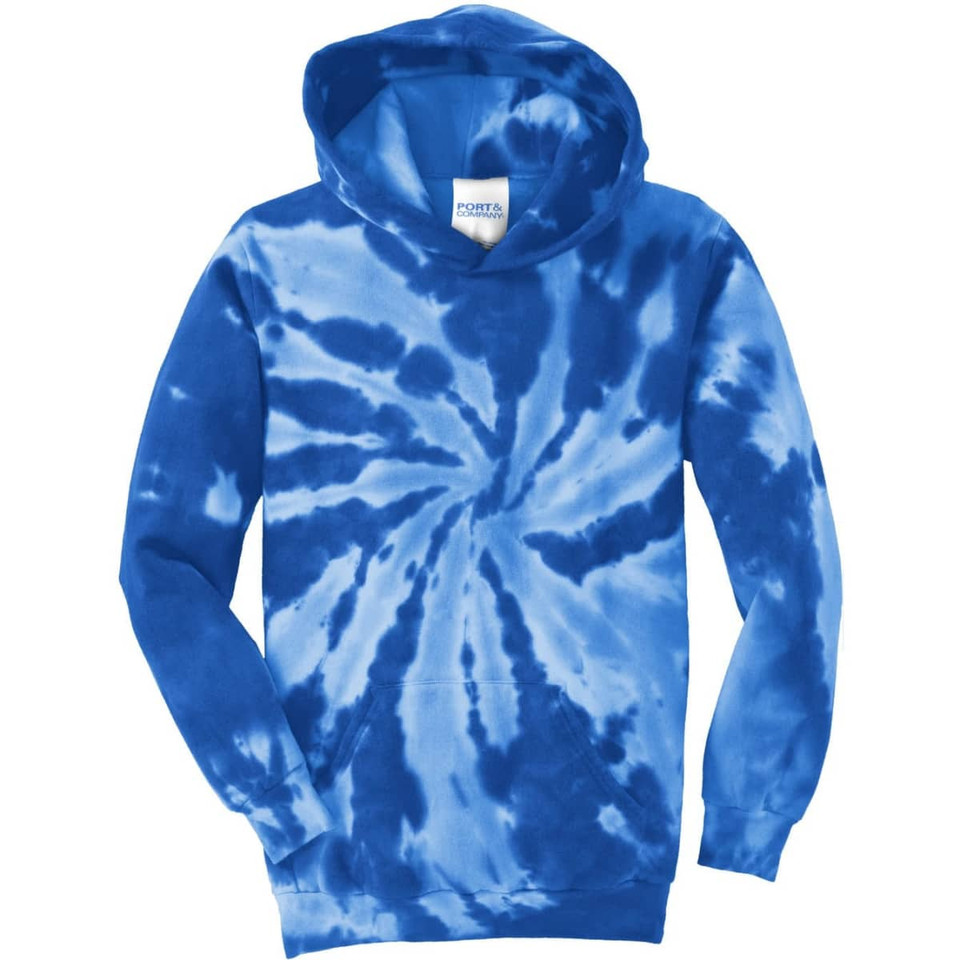 Port & Company Youth Tie-Dye Pullover Hooded Sweatshirt