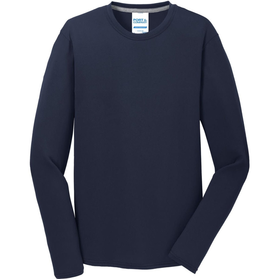 Port & Company Long Sleeve Performance Blend Tee