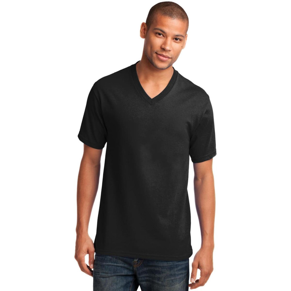 Port & Company Core Cotton V-Neck Tee