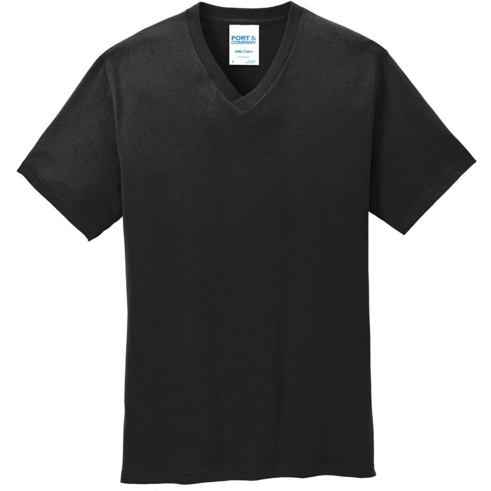 Port & Company Core Cotton V-Neck Tee
