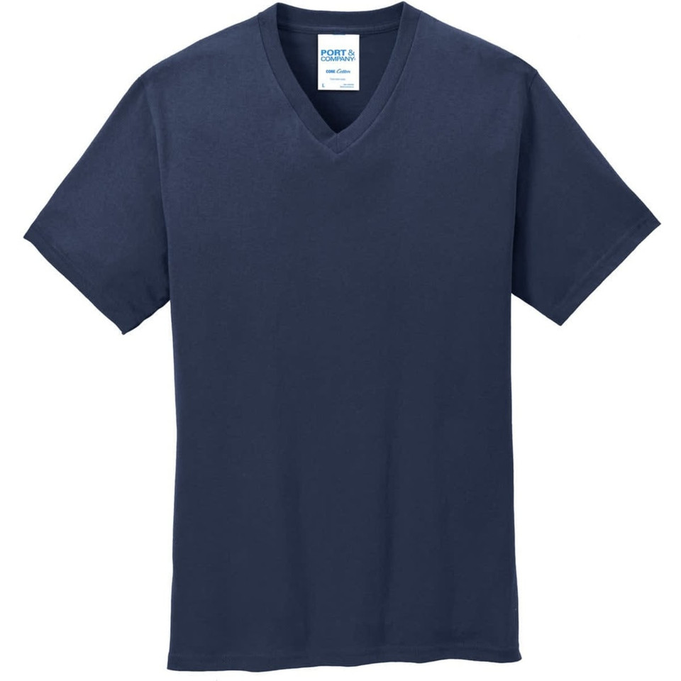 Port & Company Core Cotton V-Neck Tee