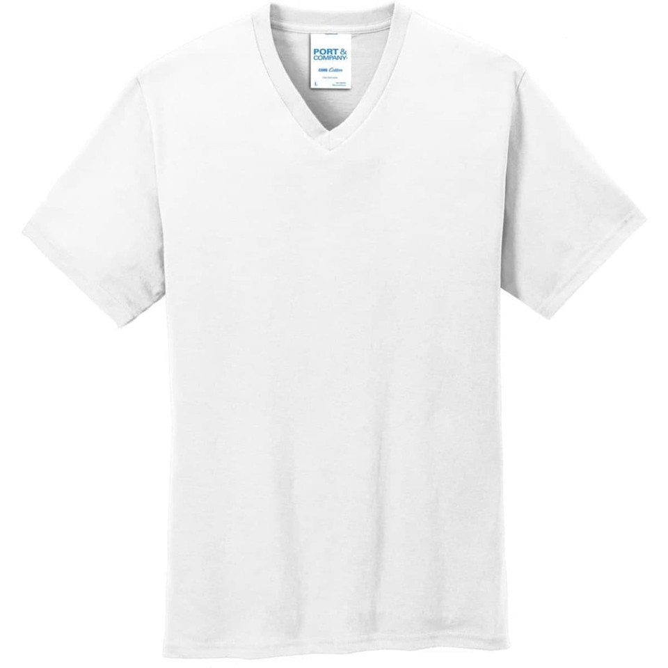 Port & Company Core Cotton V-Neck Tee