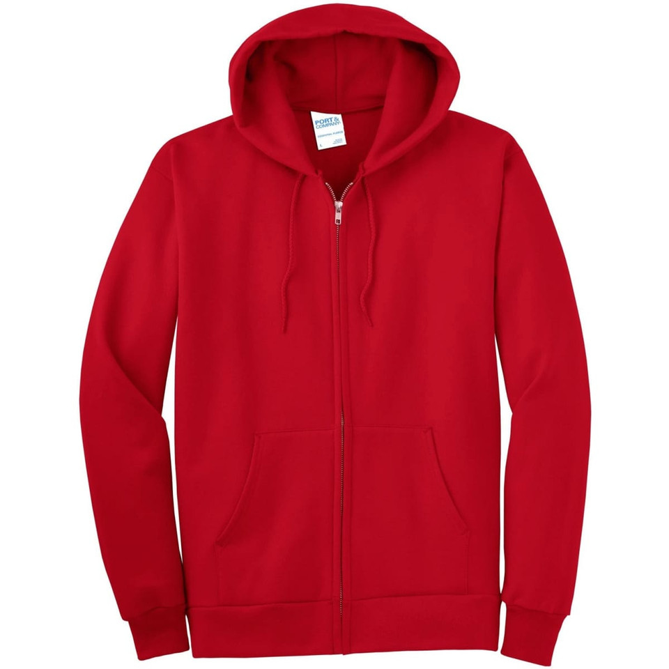 Port & Company -  Essential Fleece Full-Zip Hooded Sweatshirt