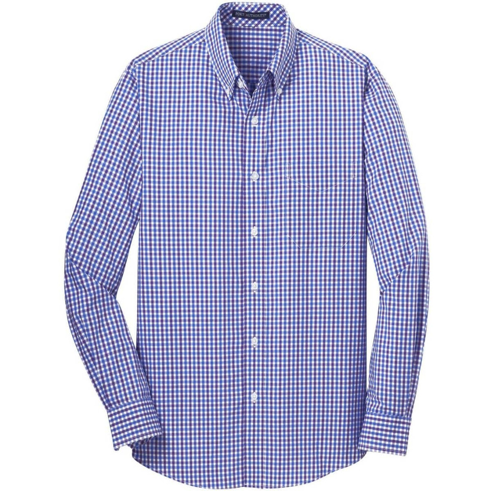 Port Authority Long Sleeve Gingham Easy Care Shirt