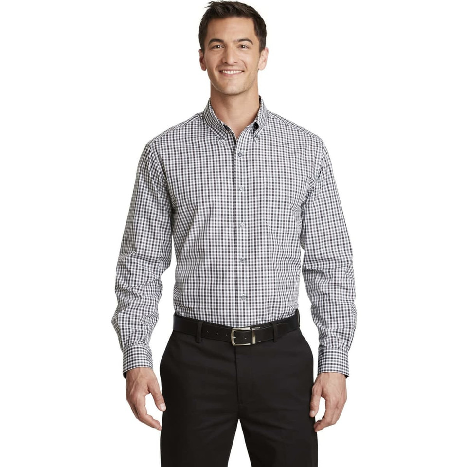 Port Authority Long Sleeve Gingham Easy Care Shirt