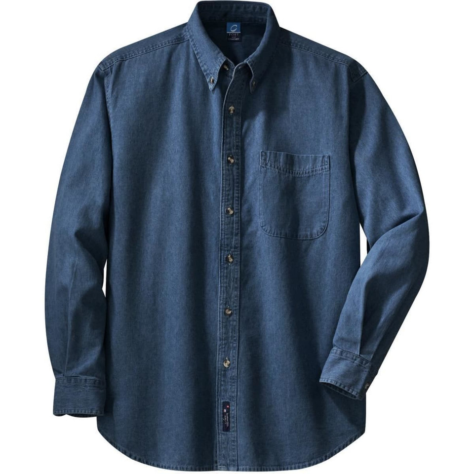 Port & Company - Long Sleeve Value Denim Shirt